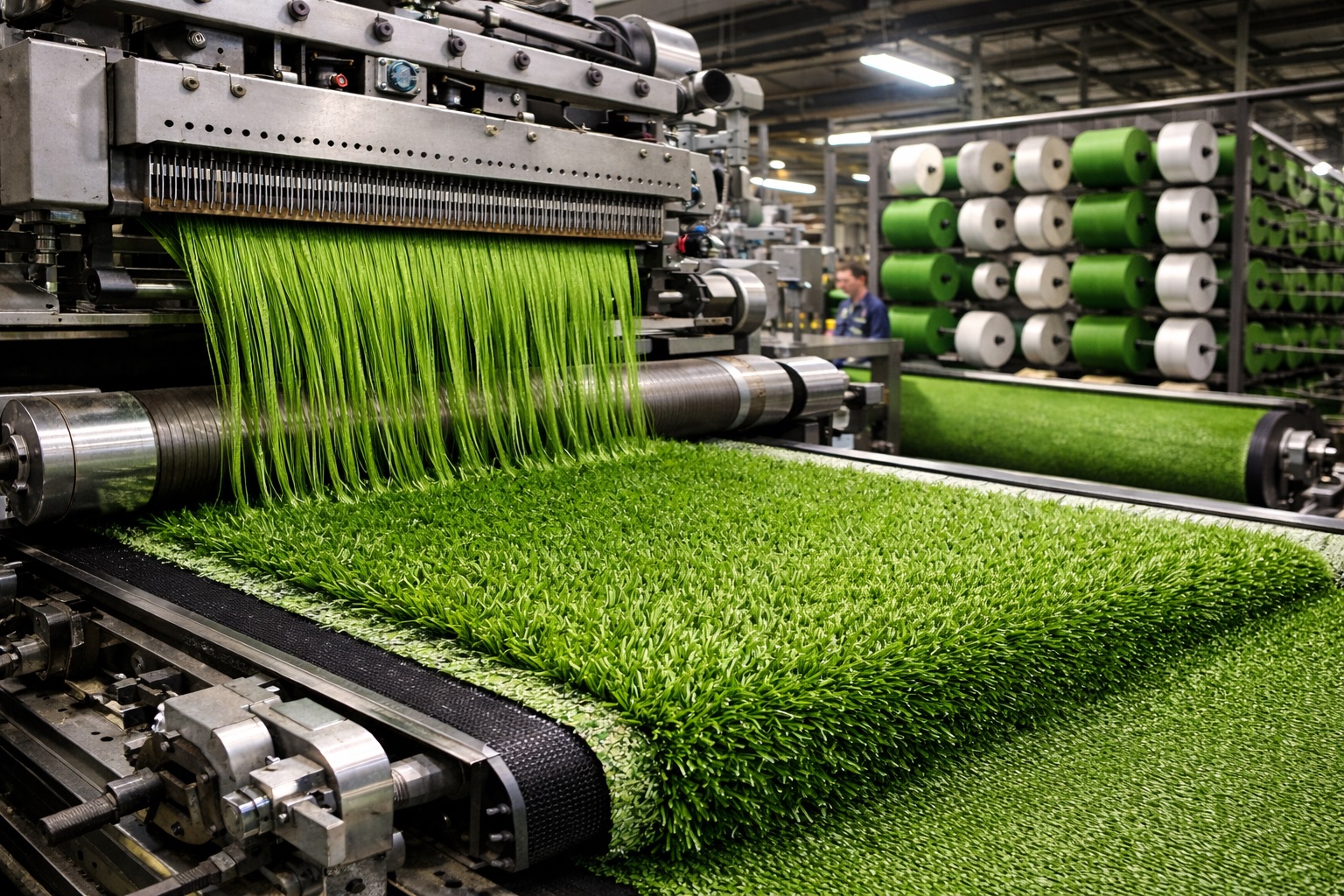 Artificial turf fiber technology diagram